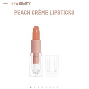 Kim Kardashian West’s peach lipstick. “Peach 1”